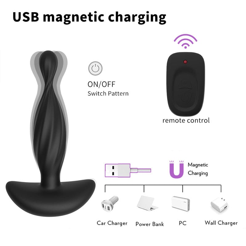 Anal Plug Vibrator Male Prostate Massager G-spot Masturbator - Lurevibe