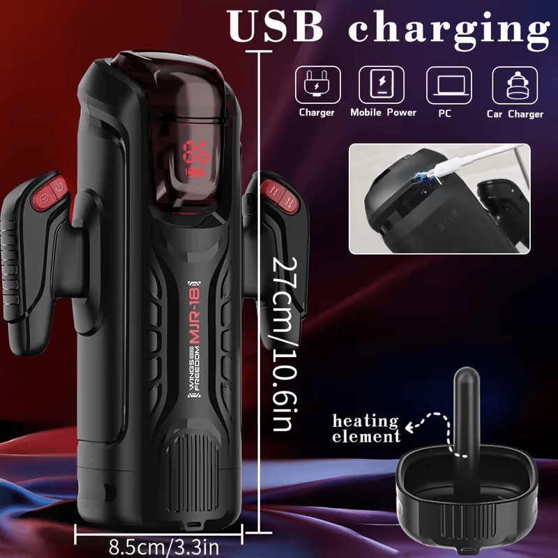 Night God Fully Automatic Gaming-Handle Telescopic Male Masturbation