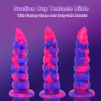 Fantasy Monster Dildo Vibrator Thrusting Dildo Anal Beads Vibrator - Lurevibe