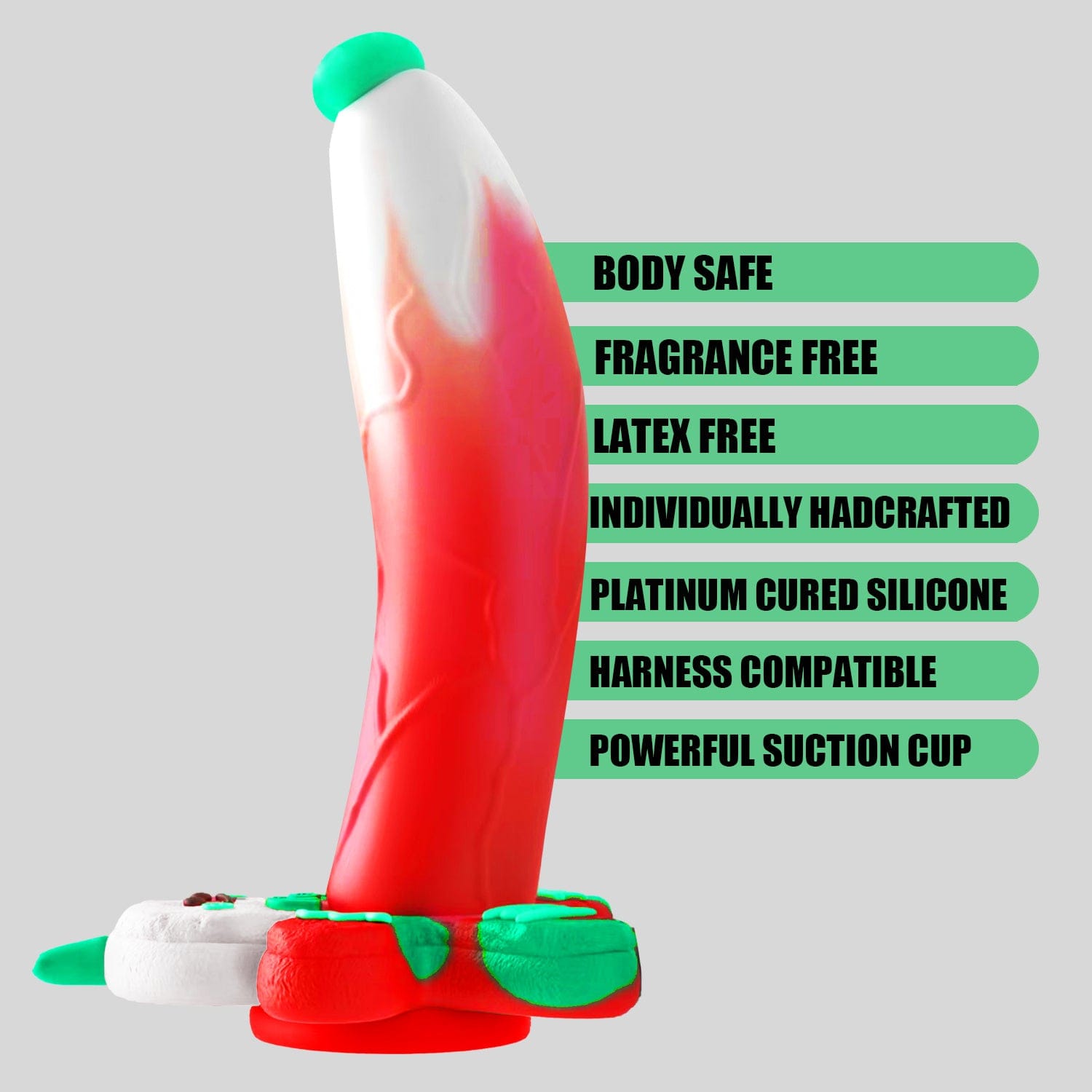AIMITEX Gingerbread Man Dildo Suction Cup Manual Masturbator - Lurevibe