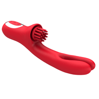 3 In 1 Clit Tickling G Spot Wiggling Dildo Vibrator - Lurevibe