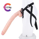 16.93 Inch Strap On Huge PVC Dildo - Lurevibe
