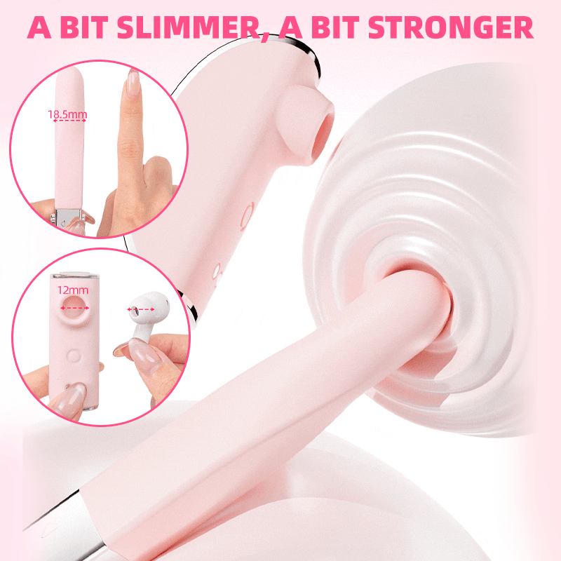Musical Instrument Shape Discreet 2-in-1 Clitoral Suction Vibrator - Lurevibe