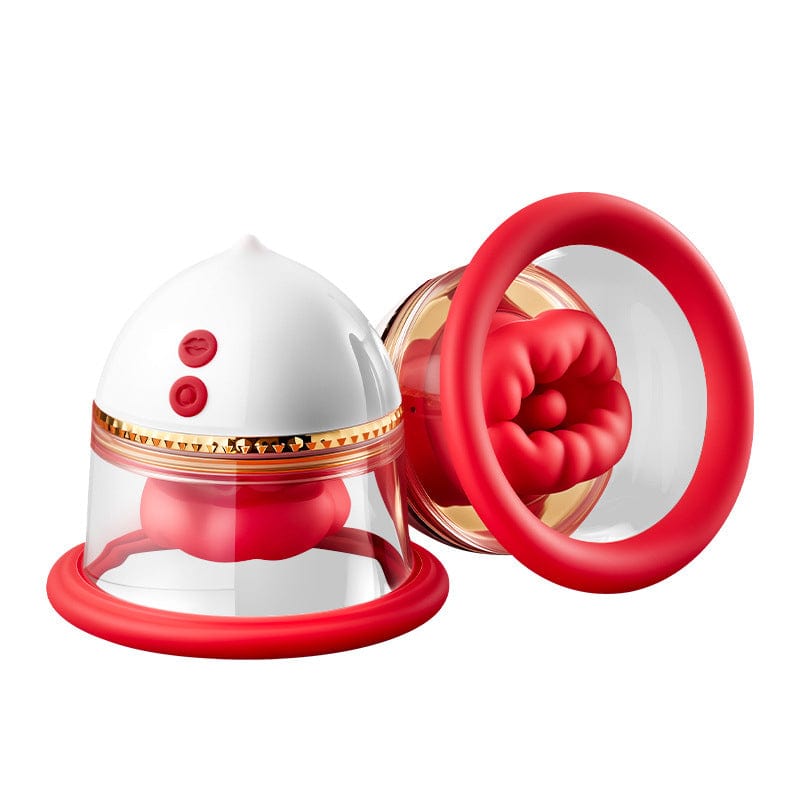 Angel Kiss Mouth Biting Vacuum Suction Breast Massager - Lurevibe