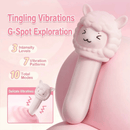 LOVETIDE XiMieMie Cute Alpaca Dual-Play Clitoral Suction & Vibrating Wand Set - Lurevibe