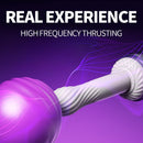 Pure Moon 7 Thrusting Heating Dildo Machine G Spot Vibrator With APP Control - Lurevibe