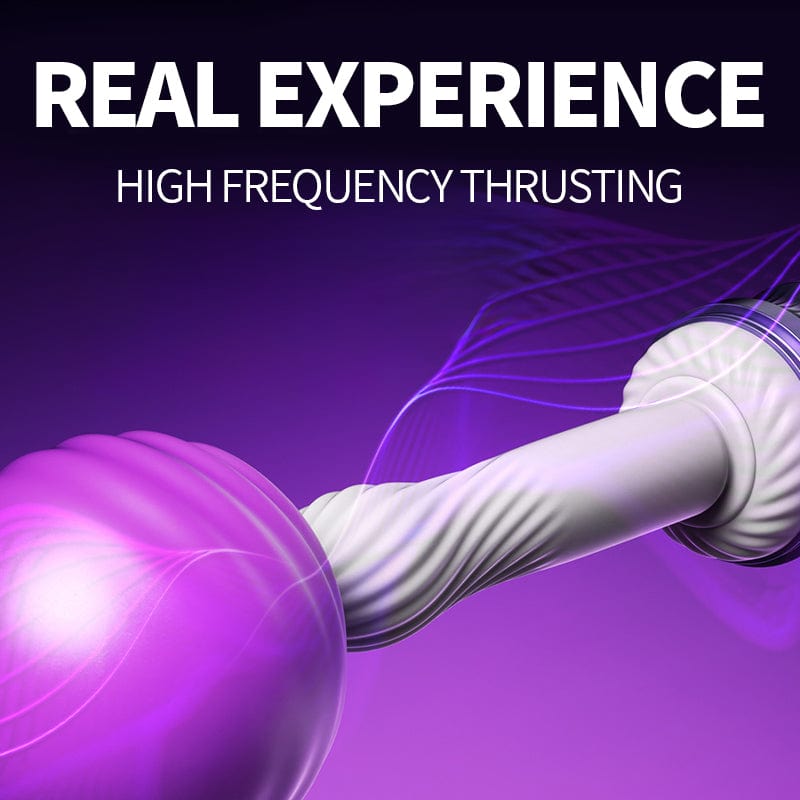 Pure Moon 7 Thrusting Heating Dildo Machine G Spot Vibrator With APP Control - Lurevibe