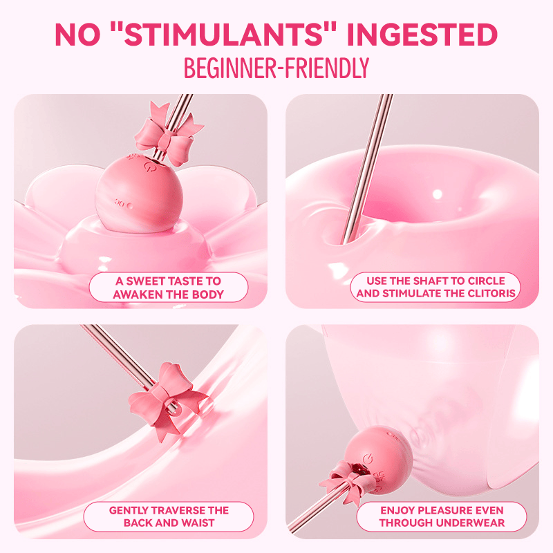 Lollipop Vibrator 10-Frequency Strong Shock Double-Headed Available Point Tide AV Stick - Lurevibe