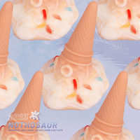 "Melted" Ice Cream Waffle Cone Fantasy Anal Dildo & Plug - Lurevibe
