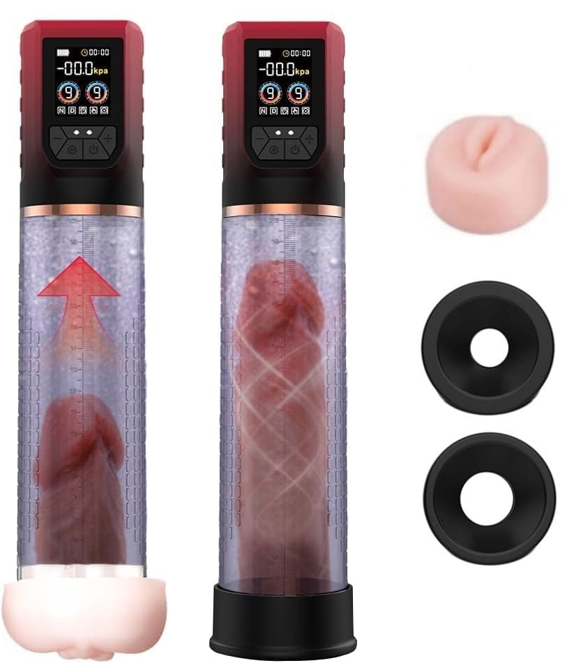 3 In 1 Penis Enlarger Extender Pump Male Masturbator - Lurevibe