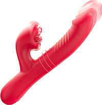 Upgraded Rose Muncher 5 In 1 Thrusting Clitoral G Spot Vibrator - Lurevibe