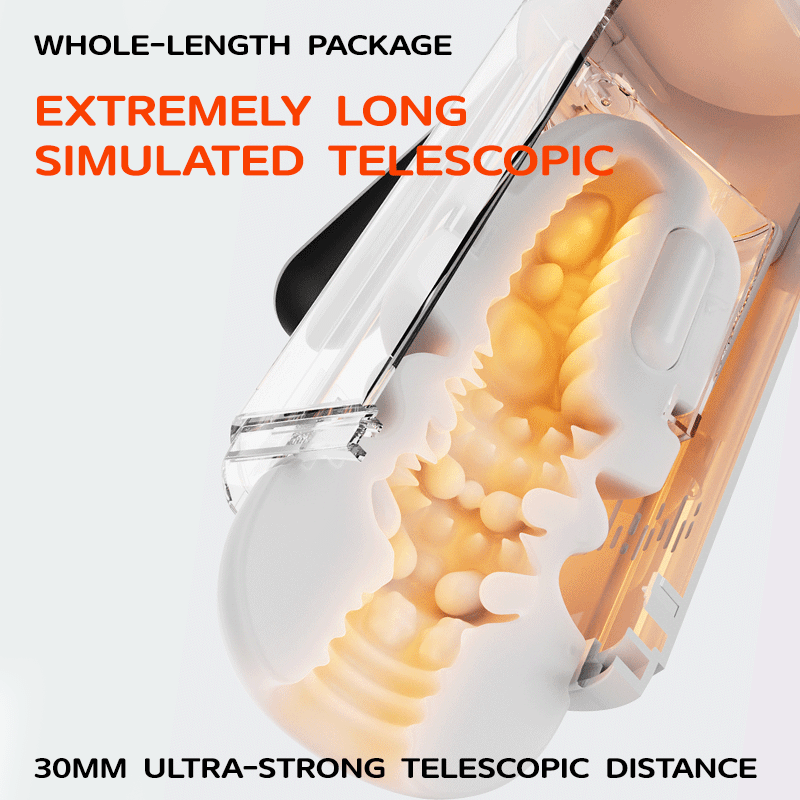Fully Automatic Telescopic Sucking Male Masturbator - Lurevibe