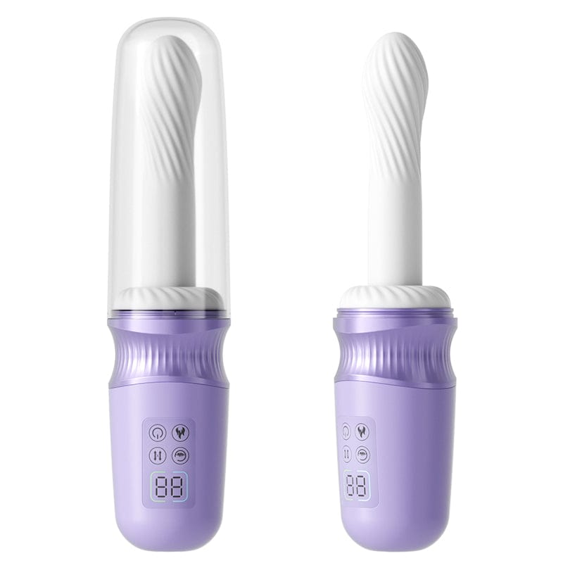 Pure Moon 7 Thrusting Heating Dildo Machine G Spot Vibrator With APP Control - Lurevibe