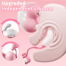 Peach Split Clitoral Sucker & G Spot Vibrating Egg