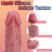 Lurevibe - 9 vibrierende 3 Teleskopschwingen, realistischer Dildovibrator, 8,86 Zoll 