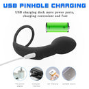 Prostate Massager Anal Vibrator Male Delay Ejaculation Ring Anal Plug Prostate Stimulator Cock Rings - Lurevibe