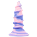 AIMITEX Gold Silicone Screw Super Thick Penis Butt Plug Anal Sex Toy - Lurevibe