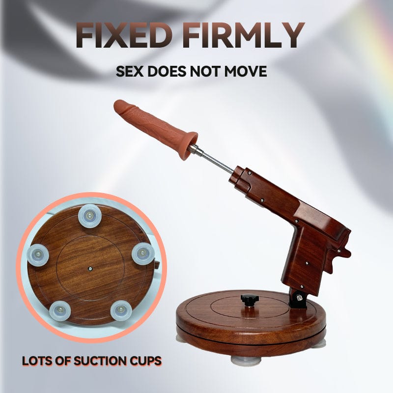 Sheyay Vintage Style Wooden Retractable Female Masturbation Dildo Machine - Lurevibe