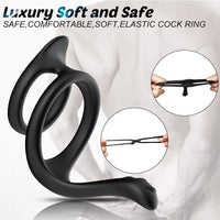 Dual Enhancement Penis Ring With Prostate Massager - Lurevibe
