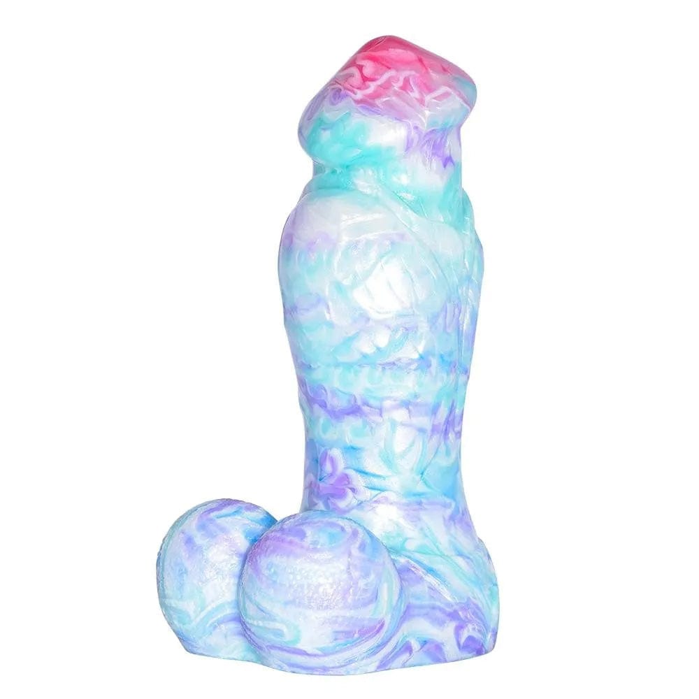 Colorful Soft Mushroom Head Silicone Artificial Dildo - Lurevibe