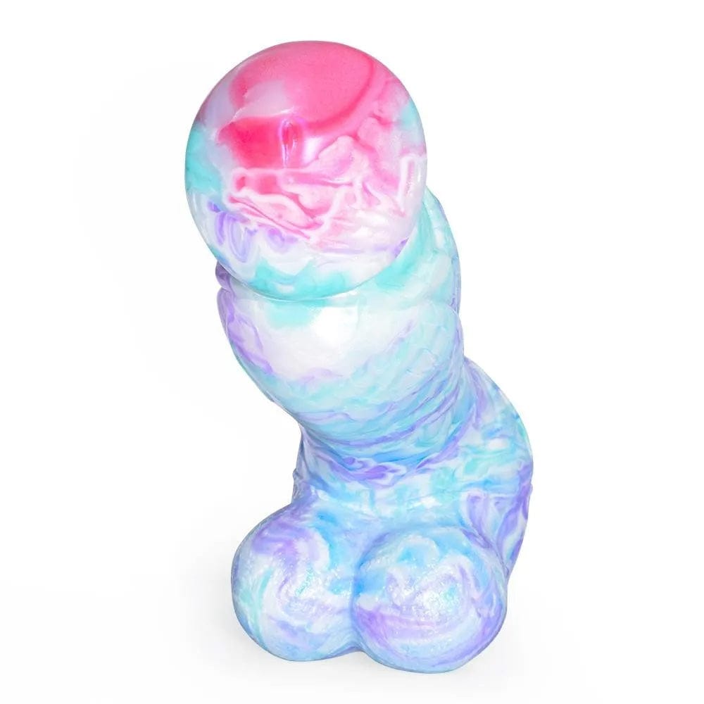 Colorful Soft Mushroom Head Silicone Artificial Dildo - Lurevibe