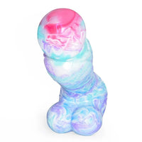 Colorful Soft Mushroom Head Silicone Artificial Dildo - Lurevibe