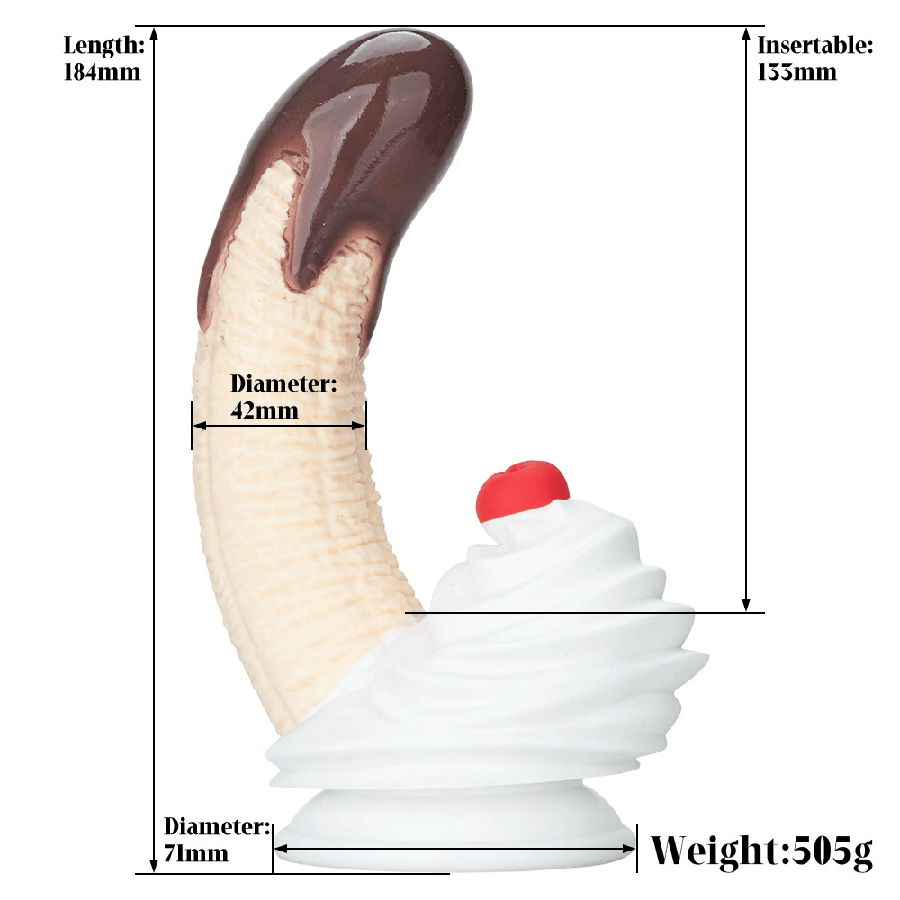Chocolate Banana Silicone Dildo