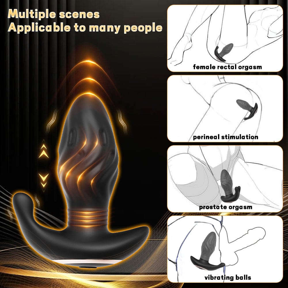 Male Prostate Massager Telescopic Vibration Anal Masturbator Anal Plug - Lurevibe