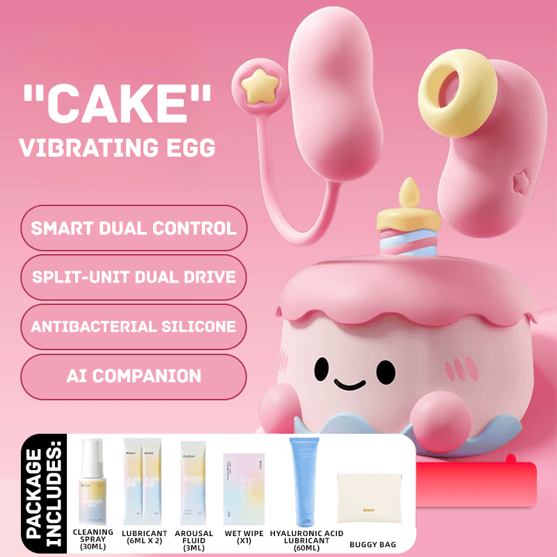 Sweetheart Cake Party App Remote Control Love Egg Suction Vibrator Set - Lurevibe