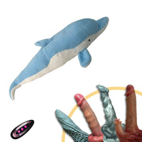 Plush Dildo Machine Thrusting Licking Dildo Machine Sex Toy With Remote Control - Lurevibe