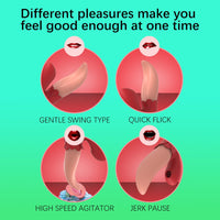 Lurevibe - Multiple Frequency Conversion Sucking / Tapping Rose Tongue-licking Vibrator - Lurevibe