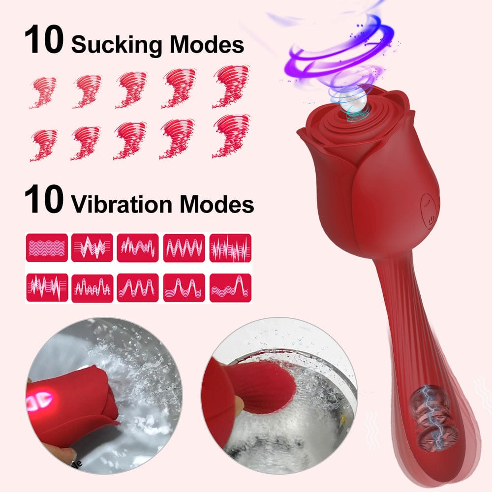 Pearlsvibe Clitoris Sucking  Vibrator For Women Stimulator Nipple Clit  Vacuum Dildo Vagina - Lurevibe