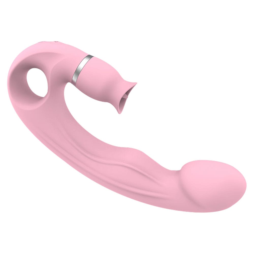 Lurevibe - Tongue Licking G Spot Stimulating Dildo Vibrator - Lurevibe