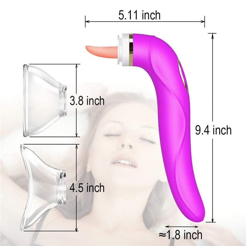 Lurevibe - Clitoral Sucking Licking Vibrator, G Spot Tongue Vibrator - Lurevibe