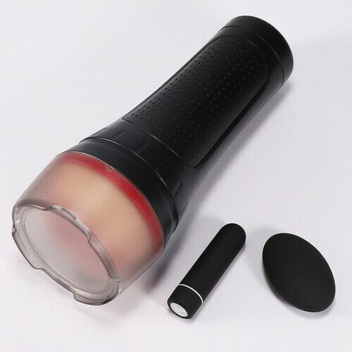 Lurevibe - 2 IN1 Vibrating & Realistic Vagina Fleshlight Masturbator - Lurevibe