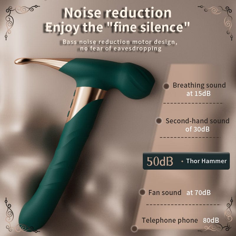 Lurevibe -Thor Hammer - Telescopic Sucking Vibrator G-spot Stimulation - Lurevibe