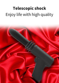 Lurevibe - Pistol - Woman Telescopic Vibrator Men G Spot Anal Pussy Gun Dildo Toy - Lurevibe