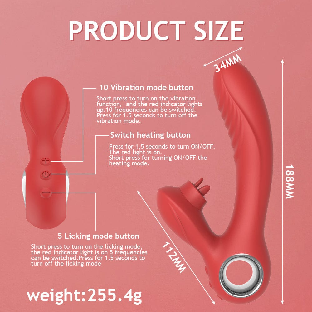 Lurevibe - Pussy Clitoral Stimulation Tongue Licking G Spot Orgasm Female Masturbation  Vibrator - Lurevibe