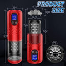 Lurevibe - Strong stimulation Innovative Motors Telescoping LCD Display Masturbator - Lurevibe