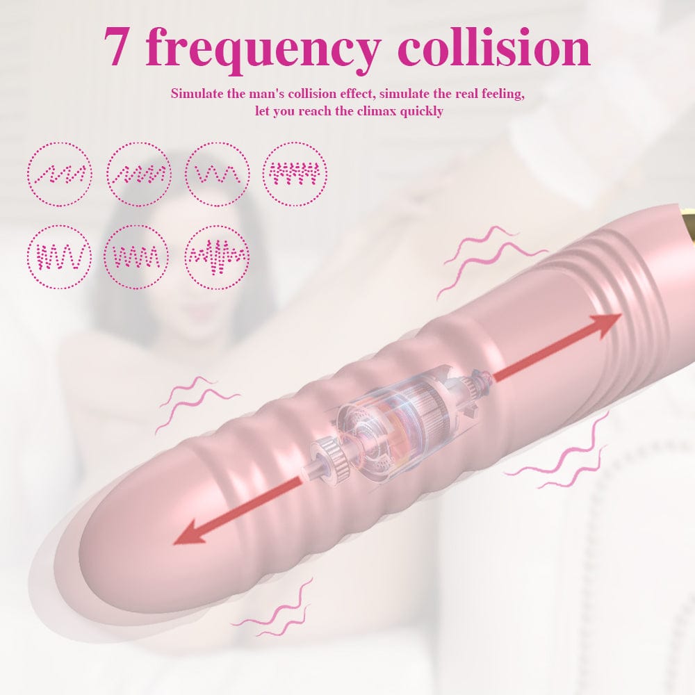 Lurevibe - New Rose Toy Warming G-spot Tongue Licking Vibrator - Lurevibe