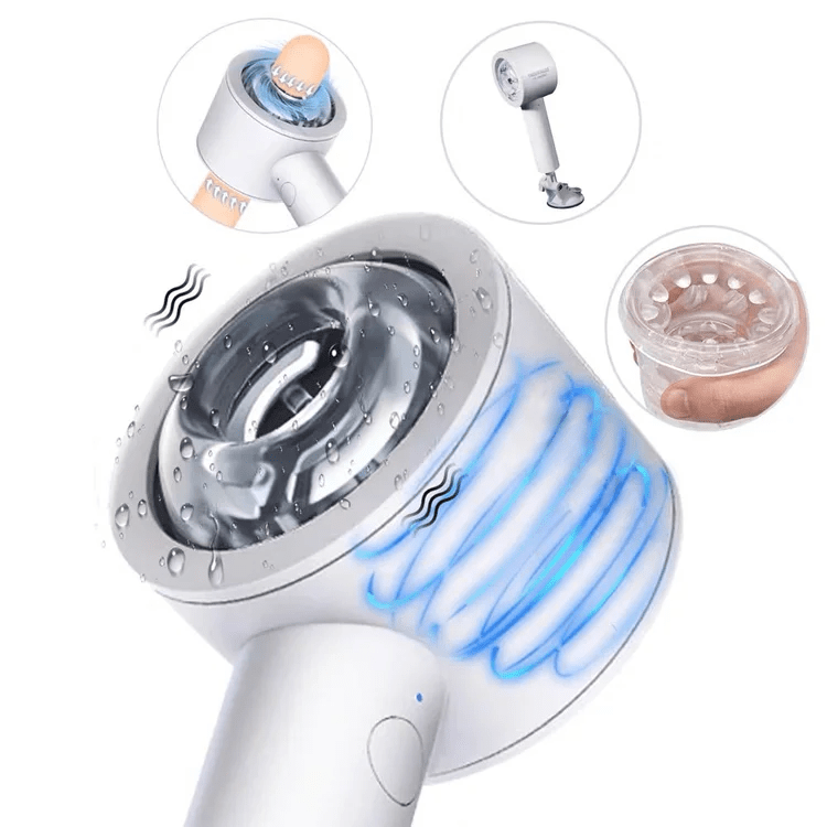 Lurevibe Truly - Intelligent 6 Frequency Telescopic Handheld Male Masturbator - Lurevibe