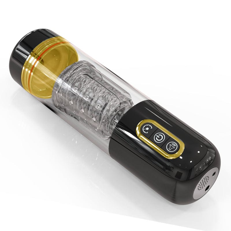 Lurevibe - 10 Telescopic Rotation 10 Suction Automatic Male Masturbation - Lurevibe