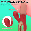 Lurevibe - Multiple Frequency Conversion Sucking / Tapping Rose Tongue-licking Vibrator - Lurevibe
