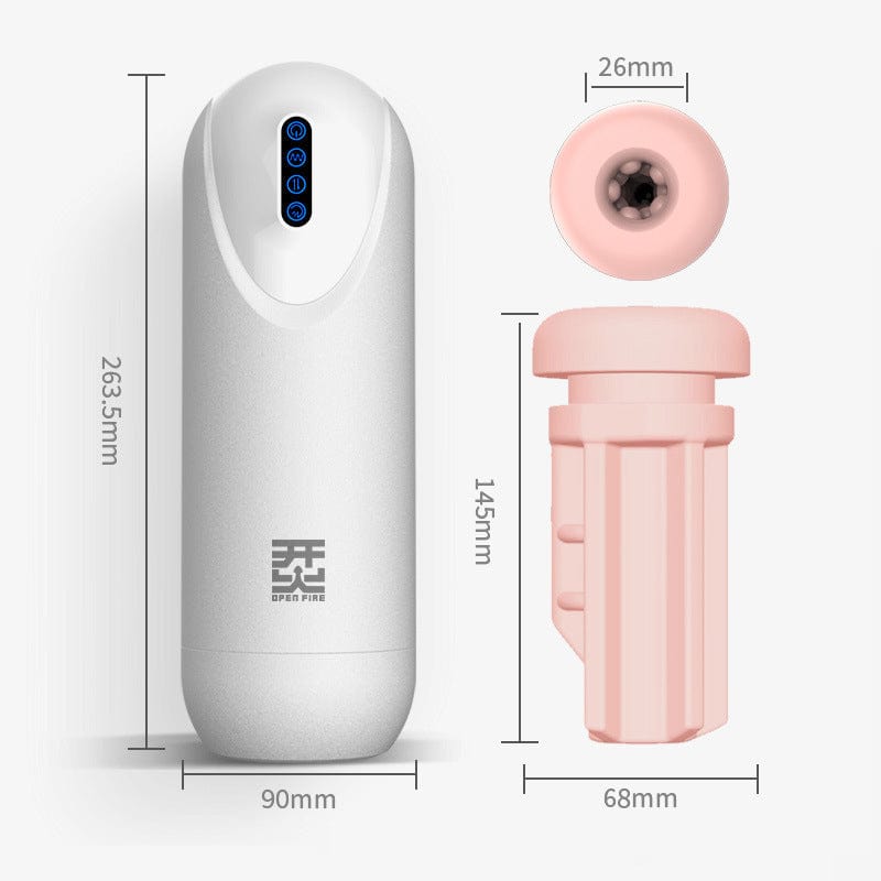 Lurevibe - Open Fire Male Sucking Telescopic Masturbation Cup - Lurevibe