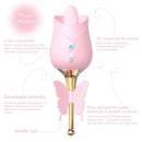 Lurevibe - 10-Frequency Vibration Tongue Licking Rose Vibrator - Lurevibe