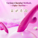 Lurevibe - Thrusting Dildo Rabbit Vibrator for Women, Sex Toys Thrusting Vibrator Clitoris Stimulator with 10 Vibrations, 7 Thrusting Modes with Licking, G-spot Vibrators, Sex Toy for Women Couples Pleasure - Lurevibe