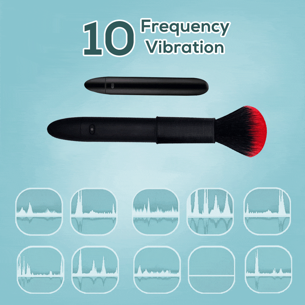 Lurevibe - Brush 1.0 - Make Up Brush Massager Female Sex Toys - Lurevibe