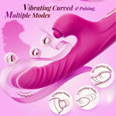 Lurevibe - Thrusting Dildo Rabbit Vibrator for Women, Sex Toys Thrusting Vibrator Clitoris Stimulator with 10 Vibrations, 7 Thrusting Modes with Licking, G-spot Vibrators, Sex Toy for Women Couples Pleasure - Lurevibe