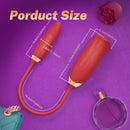 Lurevibe - Rose Muncher Rose Kiss Tongue Vibrator With Thrusting Dildo Vibrator - Lurevibe