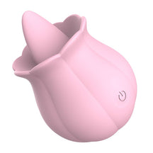 Lurevibe -10 Speeds Vibrating Rose Shape Tongue Licking Vibrator For Women - Lurevibe